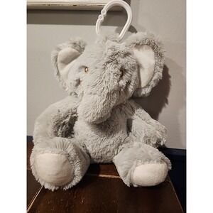 Little‎ & Loved Gray Elephant Plush Lovey Embroidered Rattle Stuffed Animal 8"